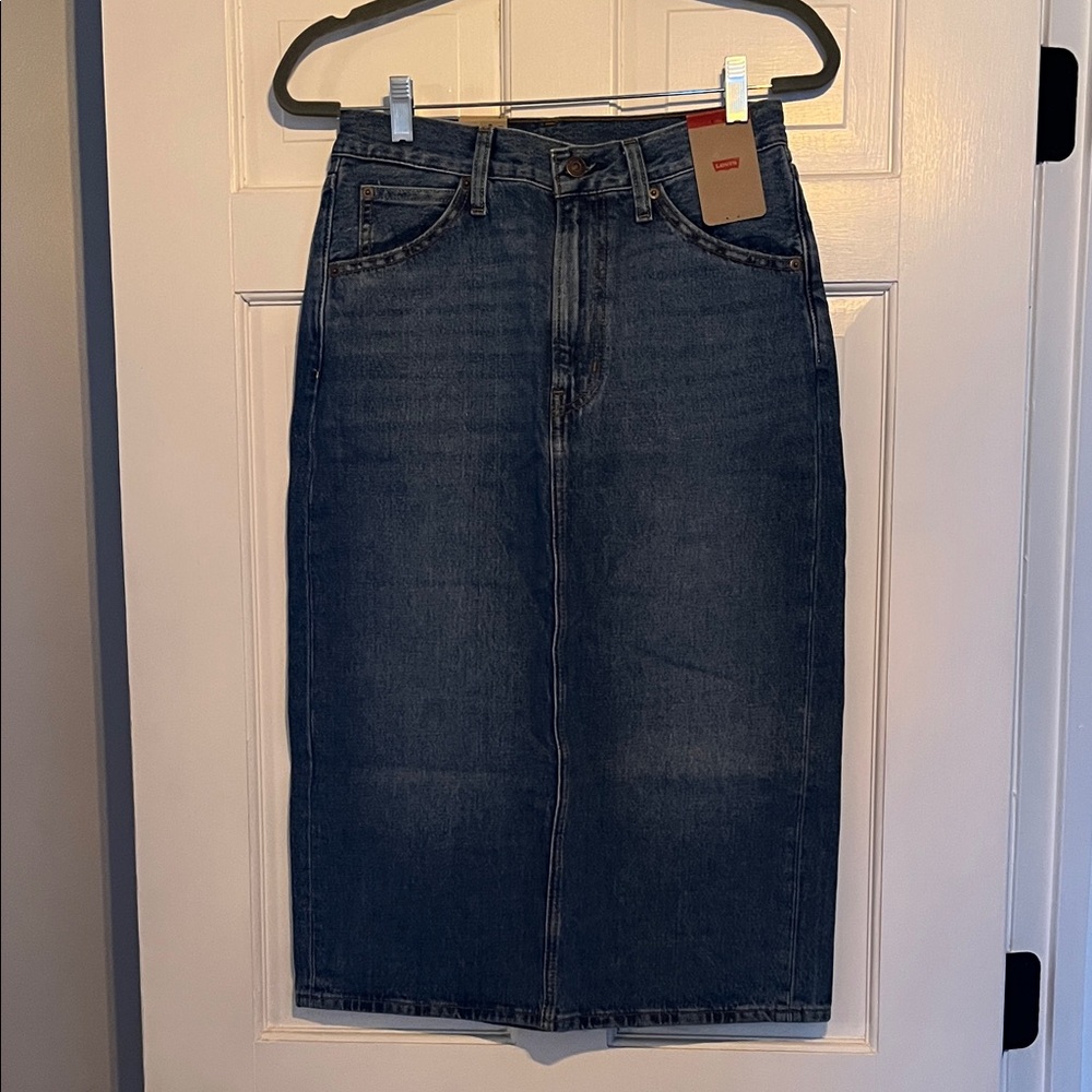 Levi's Dark Blue Denim Skirt